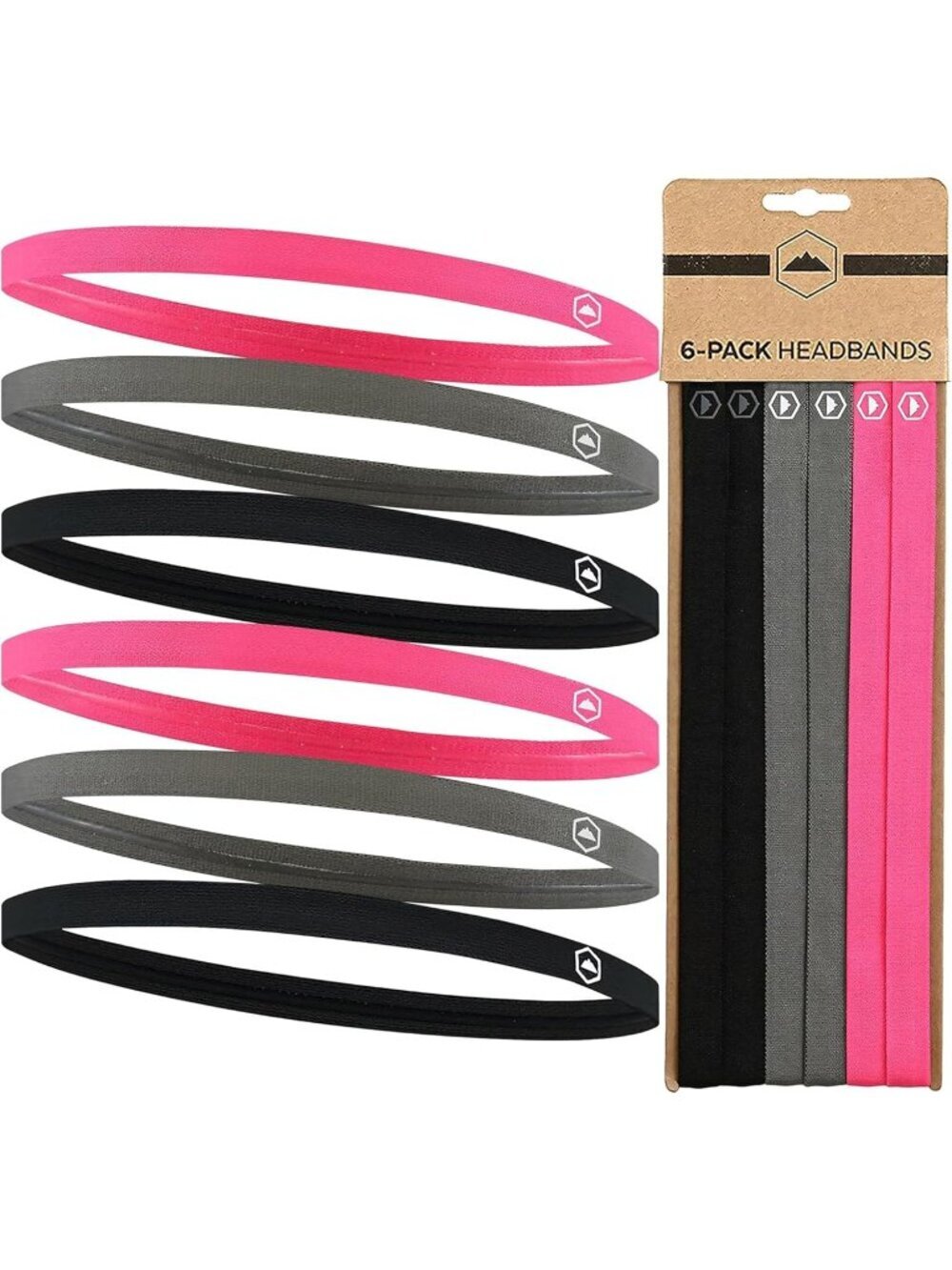 Women's Thin Elastic Headbands Workout Running Sweatbands Hair Accessories